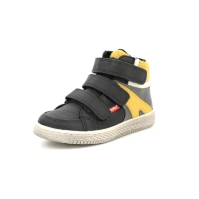 Image of Kickers Lohan Hightop trainers for kids, Size: 7K, Gris Synthetics