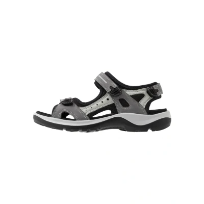Image of ECCO Offroad Walking sandals, Women&#039;s, Size: 3.5, Titanium Leather and textile