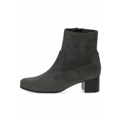 Image of CAPRICE Women&#039;s Climotion Elegant Ankle Boots with Heel Small Width G, Dk Grey Str, 8 UK