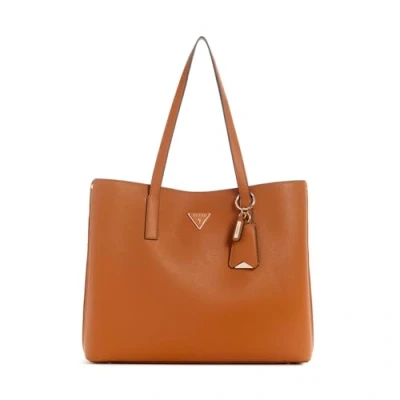 Image of Guess Meridian Girlfriend Tote bag, Women&#039;s, Size: One Size, Cognac