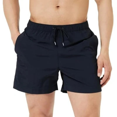 Image of Tommy Hilfiger Medium Drawstring Swimming shorts, Men&#039;s, Size: Small, Desert sky