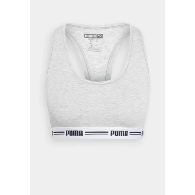 Image of Puma Women Racer BACK HANG Bustier, Women&#039;s, Size: Small, Grey melange