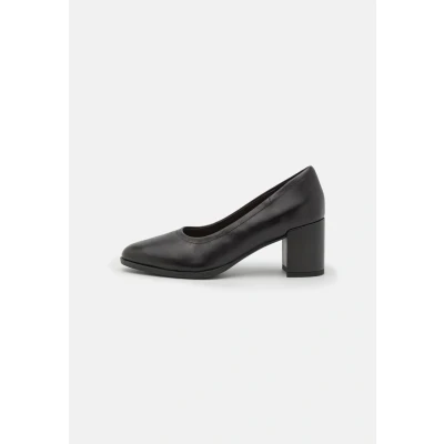 Image of Clarks Freva Court Classic heels black, Women&#039;s, Size: 7, Black Leather