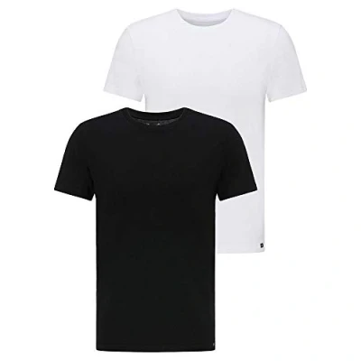 Image of Lee TWIN CREW 2 PACK Basic Tshirt, Men&#039;s, Size: Large, Black/white