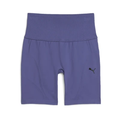 Image of PUMA Unisex Shapeluxe Seamless Hw 6&quot; Short Tight Knitted Shorts