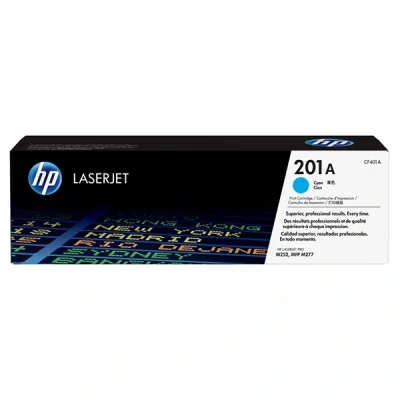 Image of HP CF401A 201A Original LaserJet Toner Cartridge, Cyan, Single Pack