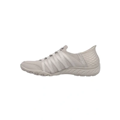 Image of Skechers Women&#039;s Breathe Easy Roll with me Sneaker, Taupe, 4 UK