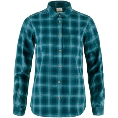 Image of Fjällräven ÖVIK Shirt Shirt, Women&#039;s, Size: Medium, Dark navy/indigo blue