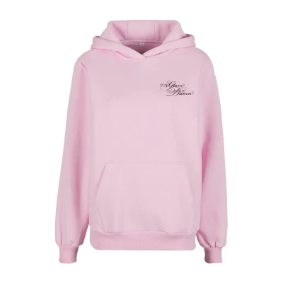 Image of Mister Tee GIVE A DAMN Fluffy Hoodie, Women&#039;s, Size: Large, Softpink