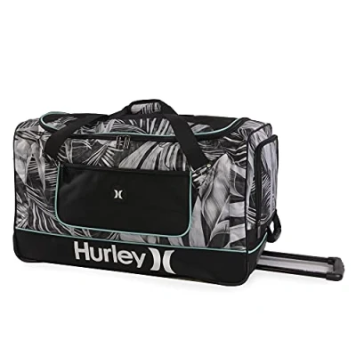 Image of Hurley Rolling Duffel, Grey Tropical, Duffel