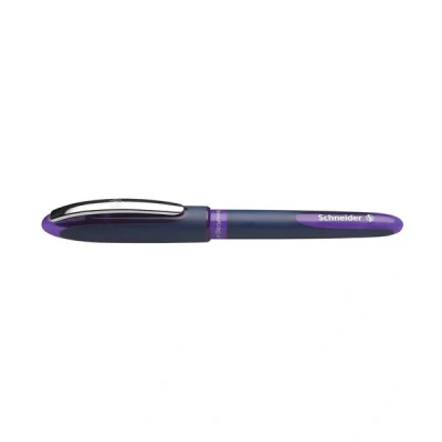 Image of schneider 183008 One Business Rollerball Pen Ultra Smooth Tip 0.6mm Purple (Pack of 10)