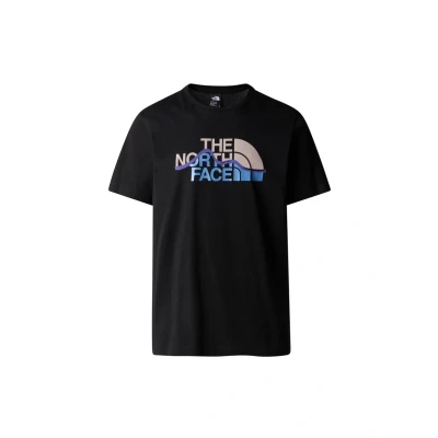 Image of The North Face Mountain Print Tshirt, Men&#039;s, Size: Medium, Tnf black