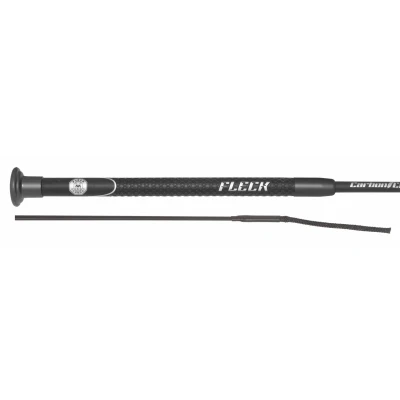 Image of Fleck Dressage Whip Professional Carbon Composite Graphite Premium