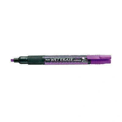 Image of Pentel SMW26 VO Wet Erase Marker, Chalk Chisel Tip, Pack of 1, Purple