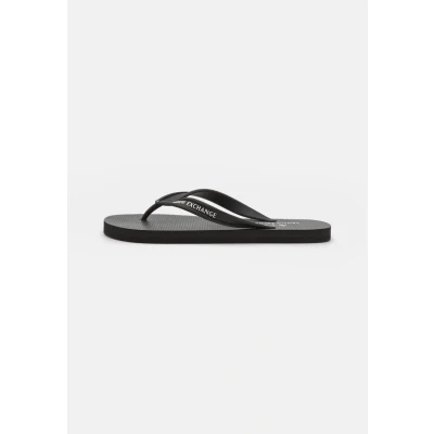 Image of Armani Exchange Pool shoes, Men&#039;s, Size: 6, Black Synthetics