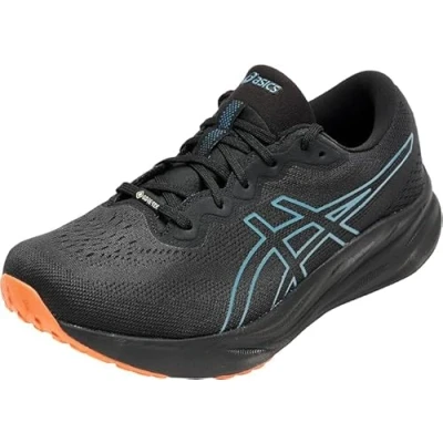 Image of Asics Gelpulse 15 GTX Road running shoes, Men&#039;s, Size: 6.5, Black/atlantis blue Textile/synthetics