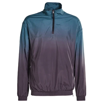 Image of Urban Classics Men&#039;s Gradient Pull Over Jacket, Green (Black/Bottle 02270), XL