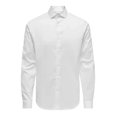 Image of Only &amp; Sons Formal shirt, Men&#039;s, Size: Small, White