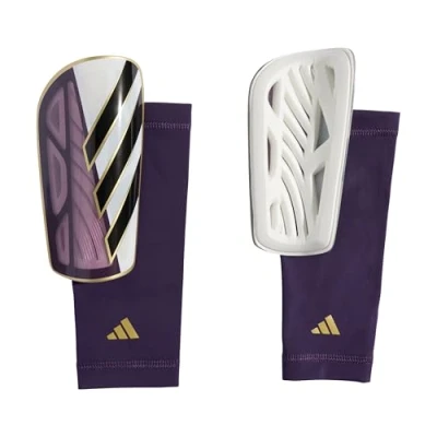 Image of adidas Performance TIRO Unisex Shin pads Aurora plum/white/goldcoloured/black, Size: Medium, plum/white/gold/coloured/black