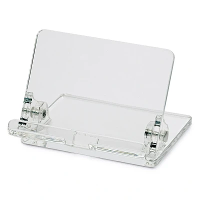 Image of Maul Mobile Phone Holder Acrylic Smartphone Stand Fully Adjustable with Cable Opening 10 x 10.5 7.5 cm Transparent