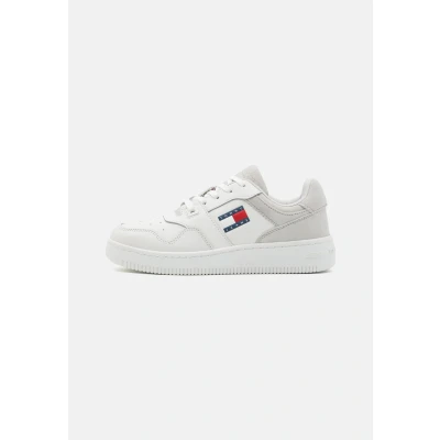 Image of Tommy Jeans Retro Basket Trainers, Women&#039;s, Size: 6, Stratus grey shoes