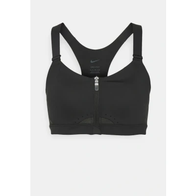 Image of Nike Performance W NK DF Alphas HS Front ZIP B High support sports bra, Women&#039;s, Size: XSxA C, Schwarz