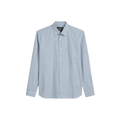 Image of Marc O&#039;Polo KENT COLLAR, LONG SLEEVES, ONE Rectangular Chest POCKET, Round HEM Shirt, Men&#039;s, Size: Small, Multi meltwarter