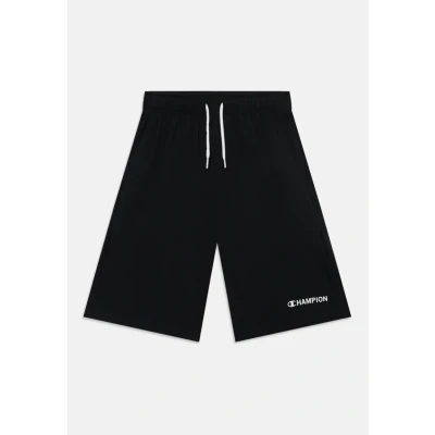 Image of Champion Graphic Unisex Shorts for kids, Size: 3/4y, Black
