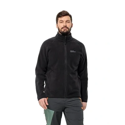 Image of Jack Wolfskin Waldsteig FZ Fleece jacket, Men&#039;s, Size: 3XL, Black