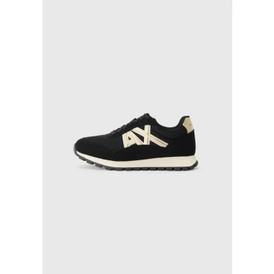 Image of Armani Exchange Trainers Black/pale goldcoloured, Women&#039;s, Size: 5, gold/coloured shoes