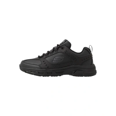 Image of Skechers OAK Canyon Trainers, Men&#039;s, Size: 5.5, Black leather and imitation