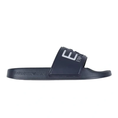 Image of EA7 Emporio Armani Unisex Slippers for kids, Size: 11.5K, Navy Synthetics