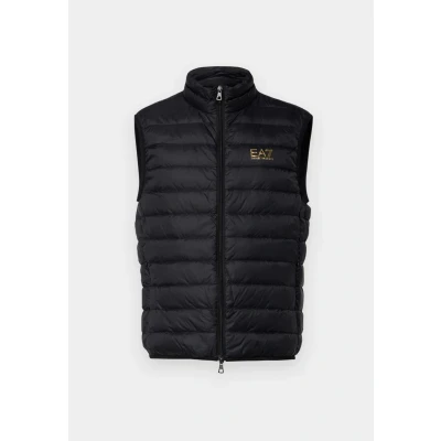 Image of EA7 Emporio Armani Gilet Piumino Waistcoat, Men&#039;s, Size: 4XL, Black