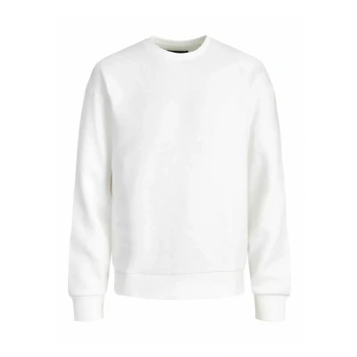 Image of Jack &amp; Jones Jjestar Basic Sweatshirt, Men&#039;s, Size: XL, Cloud dancer