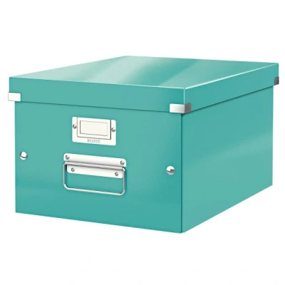 Image of Leitz A4 Storage Box, Click and Store Range 60440051 Medium, Ice blue