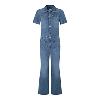 Image of Pepe Jeans Evelyn Jumpsuit, Women&#039;s, Size: XL, Denim