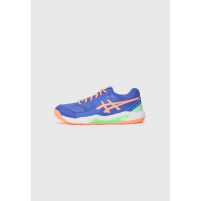 Image of ASICS Men&#039;s Gel Dedicate 8 Padel Sneaker, Dark Cobalt Vivid Coral, 7 UK