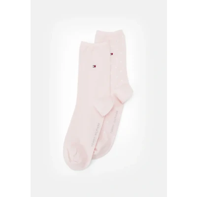 Image of Tommy Hilfiger Women SOCK DOT 2 PACK Socks, Women&#039;s, Size: 6 8, Light pink