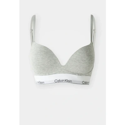 Image of Calvin Klein Underwear Plunge ICON Pushup bra, Women&#039;s, Size: 34DD, Grey heather