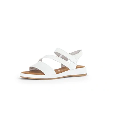 Image of Gabor Comfort Ankle cuff sandals, Women&#039;s, Size: 5.5, Weiss Leather
