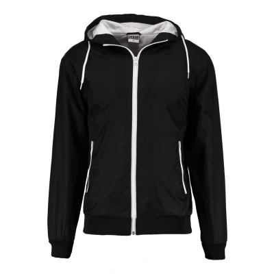 Image of Urban Classics Contrast Windrunner Summer jacket, Men&#039;s, Size: 5XL, Black/white