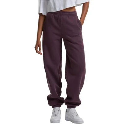 Image of Urban Classics Fluffy Tracksuit bottoms, Women&#039;s, Size: XL, Plumpurple