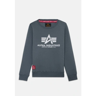 Image of Alpha Industries Sweater KIDS Unisex Sweatshirt for kids, Size: 8y, Denim blue