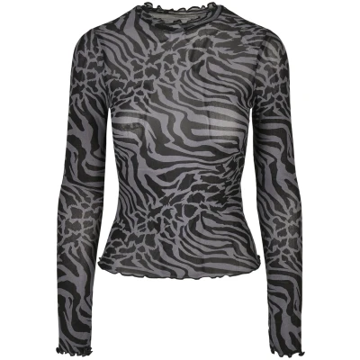 Image of Urban Classics Longsleeve Long sleeved top, Women&#039;s, Size: XS, Asphalt/black