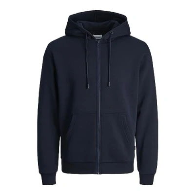 Image of JACK &amp; JONES Men&#039;s Jjebradley Sweat Zip Hood Noos Sweatshirt Jacket, Navy, M