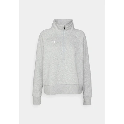 Image of Under Armour Rival Sweatshirt, Women&#039;s, Size: Small, Mod gray light heathe/white