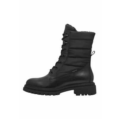 Image of Tamaris Platform ankle boots, Women&#039;s, Size: 5.5, Black Leather and textile