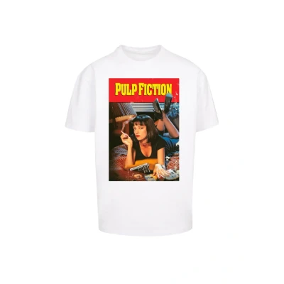 Image of Merchcode PULP Fiction Poster Oversize TEE Print Tshirt, Men&#039;s, Size: Large, White