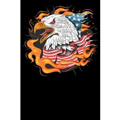 Image of Adler USA Amerika Notizbuch: DIN A5 Blanko 120 Seiten Vereinigte Staaten von Independence Memorial Day America Flagge als Geschenkidee &amp; ... Planer Tagebuch Notizheft Notizblock
