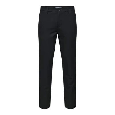 Image of Only &amp; Sons Men&#039;s Fabric Trousers, Black, 28W / 30L